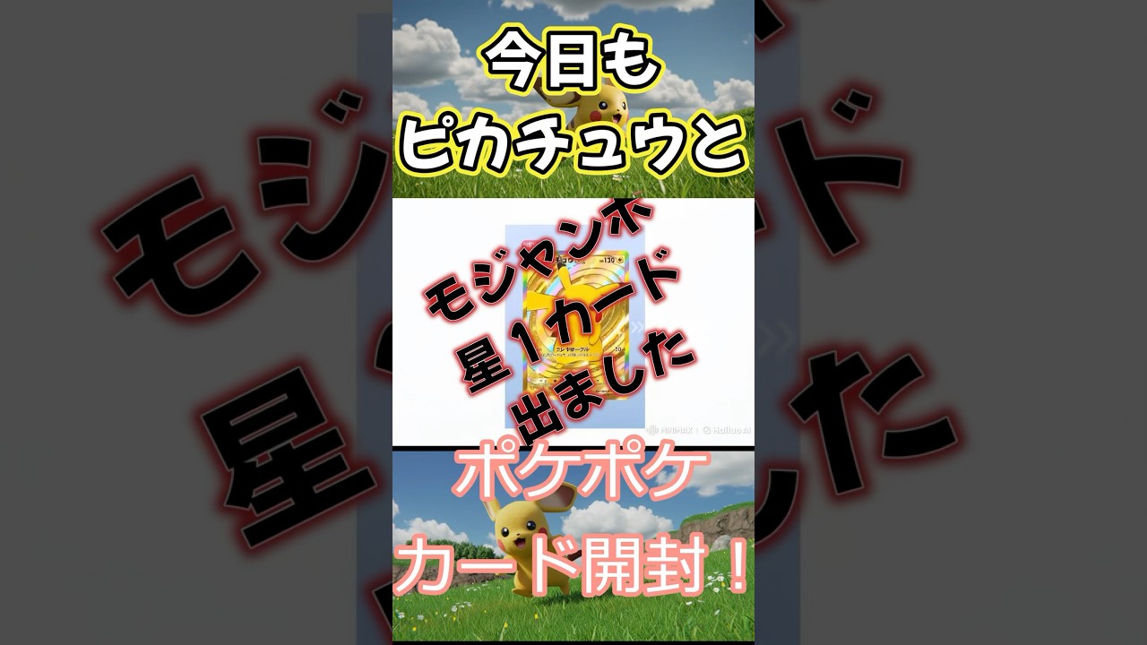 【ポケポケ】ヒコザルのグッズは交換しましたか？（ディアルガパックで　モジャンボの星１カードゲットしました！）　　#shorts   #ポケモンカード  #ポケポケ　#開封動画 　#ポケットカード