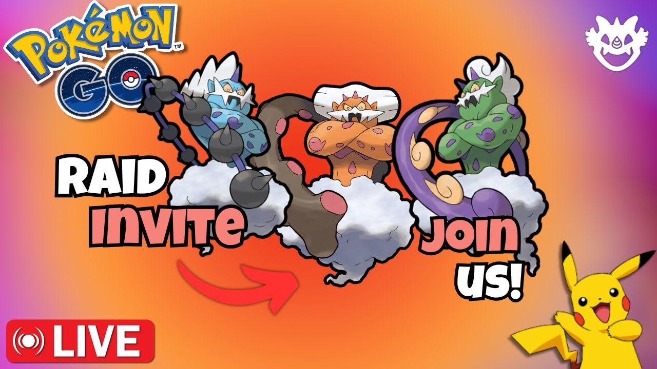 Tornadus, Landorus & Thundurus Live Raid Invite Pokemon GO Legendaries