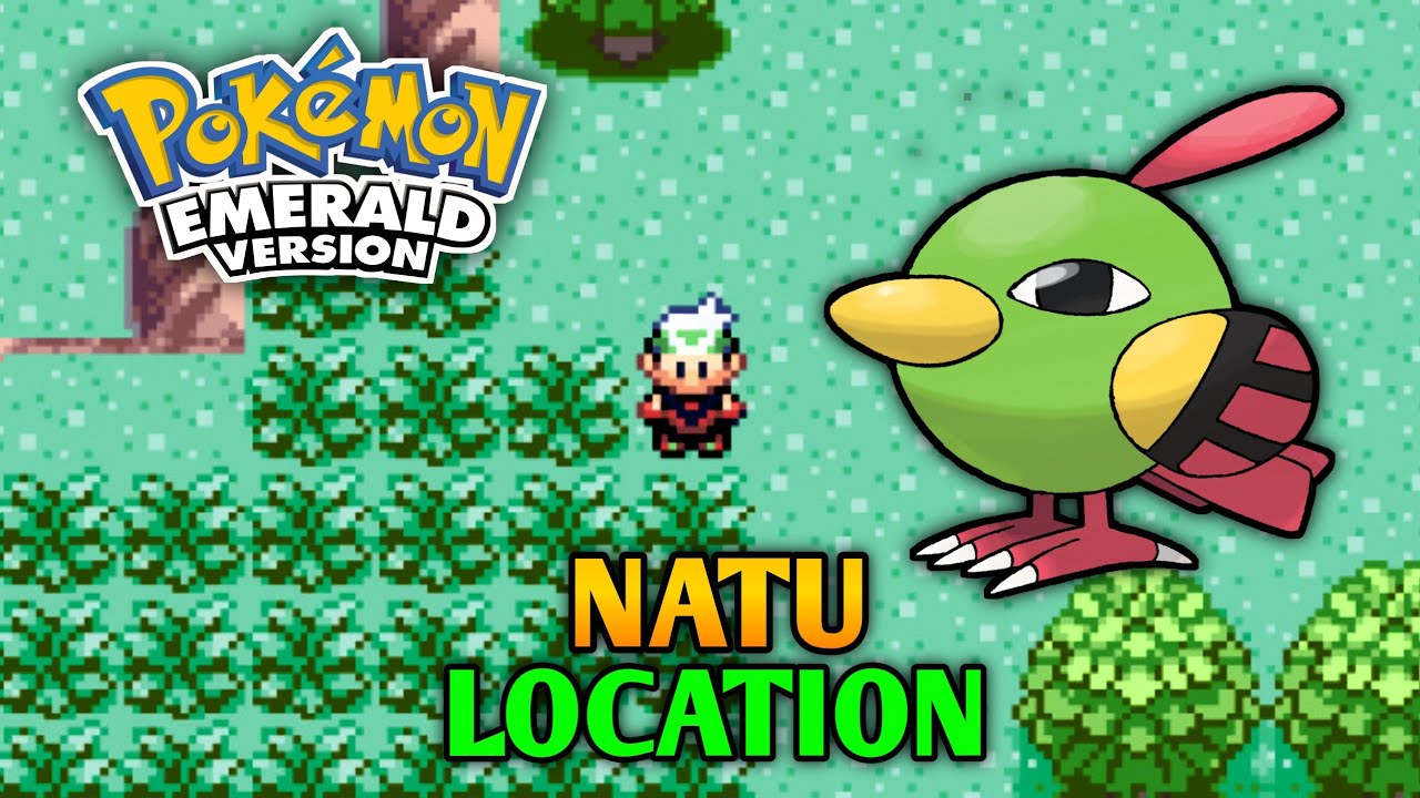 How To Catch Natu In Pokemon Emerald - Natu Location