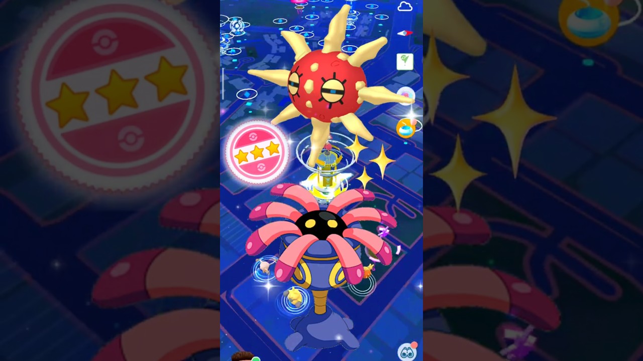 When I Catch ✨ Shiny Solrock & 100iv 💯 Lileep in Pokemon Go #shorts #rare #shiny #100iv #pokemongo