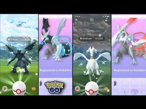 Poke King ZX White & Black Kyurem & Reshiram, Zekrom Raid Invitation #PokemonGo