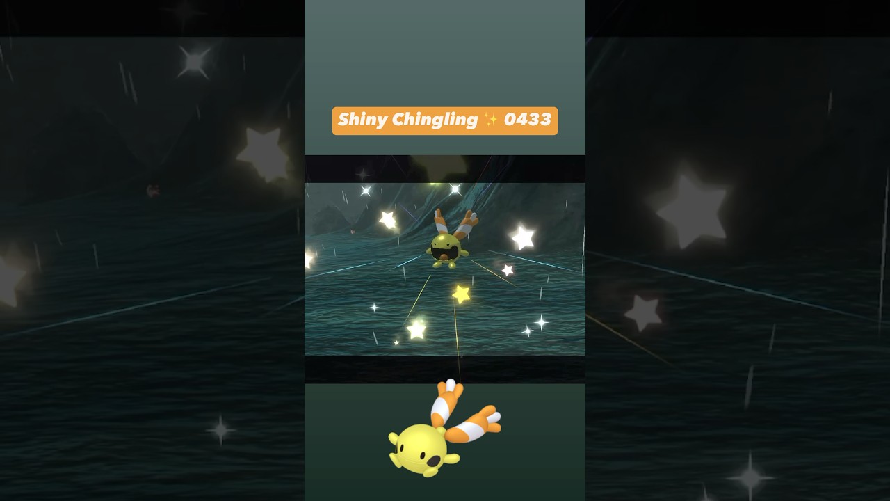 Shiny Chingling ✨ 0433 caught in the wild woth Mass Outbreak in Pokemon Legends Arceus