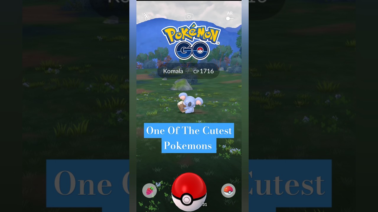 Komala - One Of The Cutest Pokemons #pokemon #game #pokemongo #pokedex #komala #alola #shorts #play