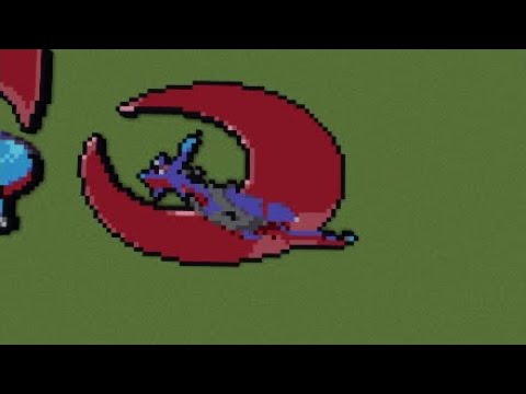 ［マイクラ］黙々とメガボーマンダを作る［ポケモンドット絵］