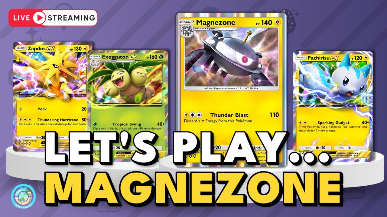 Pokemon Pocket Playing 3 Different Magnezone Decks #live #pokemonpocket