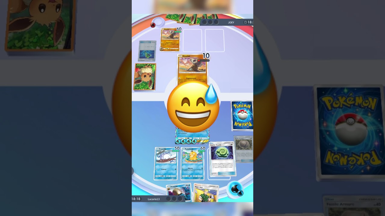 MAUVAIS fossile pour mon Pokémon😬🙀, j'ai quand même bien récupéré! #pokemontcgpocket #pokémon #fr