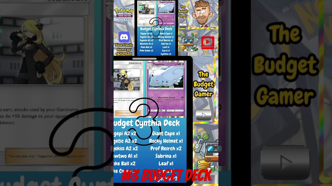 #3 Budget Deck, Cynthia featuring Togekiss