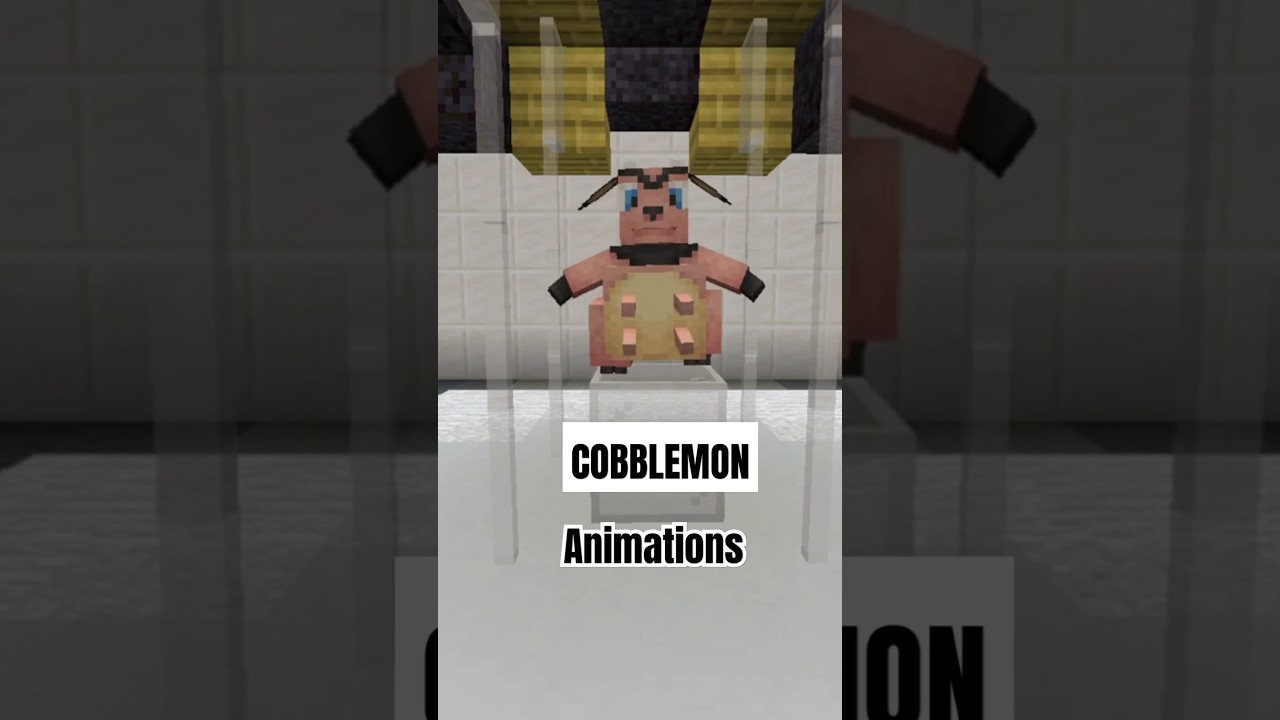 Miltank Animations:Cobblemon Minecraft Pokemon #cobblemon #pokemon #minecraft #animation #pixelart