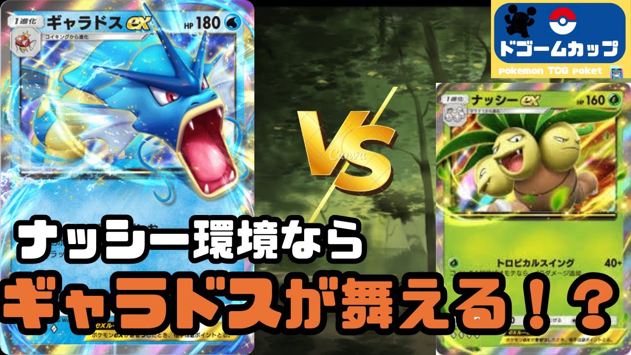 【大会対戦動画】ギャラドスex VS ナッシーex（第27回ドゴームカップ）予選