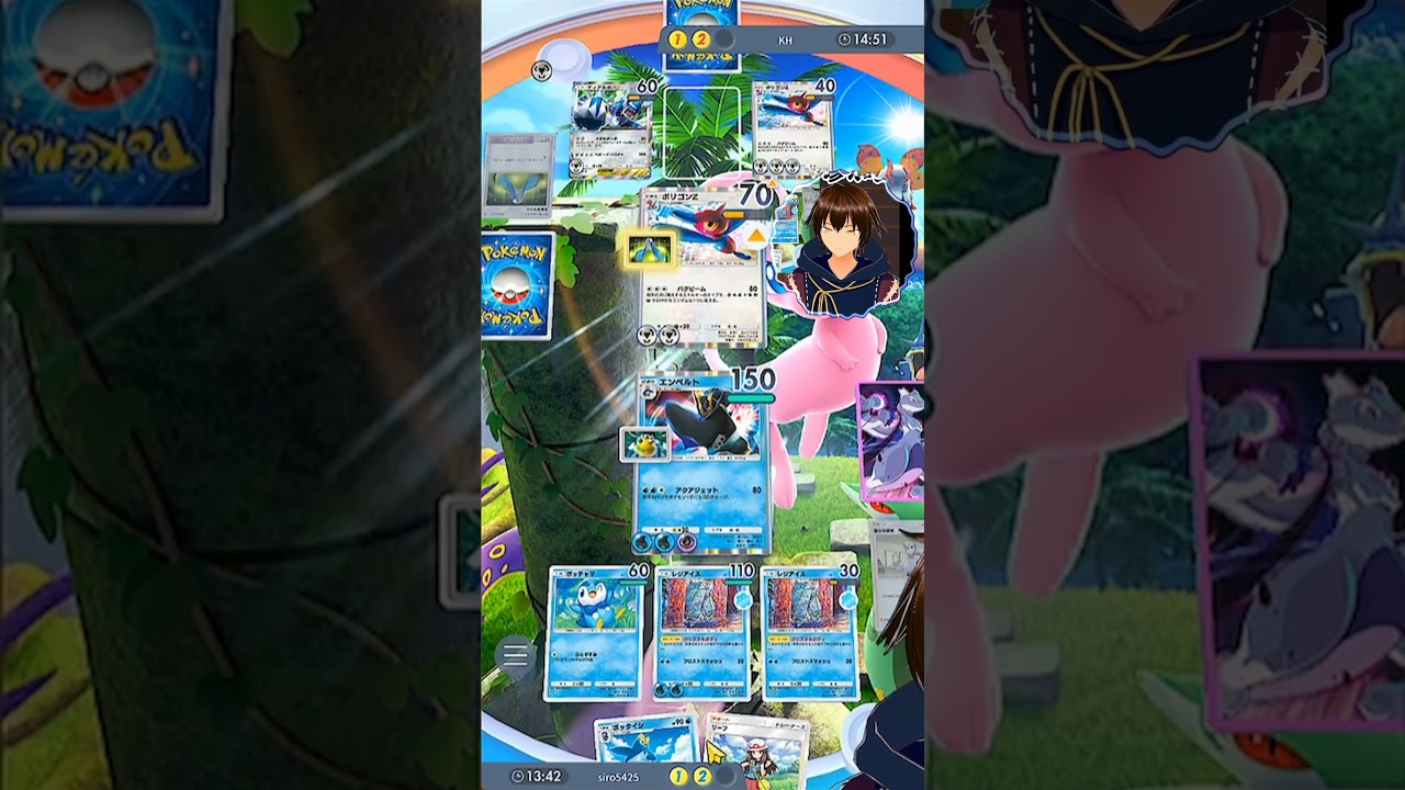 【エンペルトでベンチまで届く！！】Pokémon Trading Card Game Pocket　#shorts #vtuber #ポケポケ