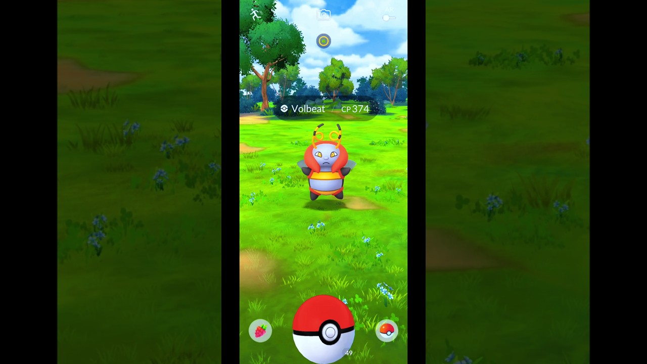 I Caught Volbeat Pokémon CP 374 in Pokemon GO Indonesia Today! #Shorts #PokemonGOGameplay