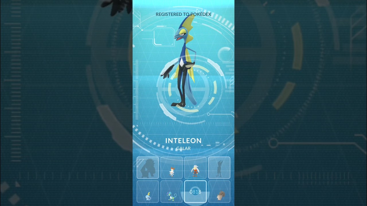 Evolving ✨ 100IV Hundo Soble Into Inteleon In #pokemongo #pokemon #shorts