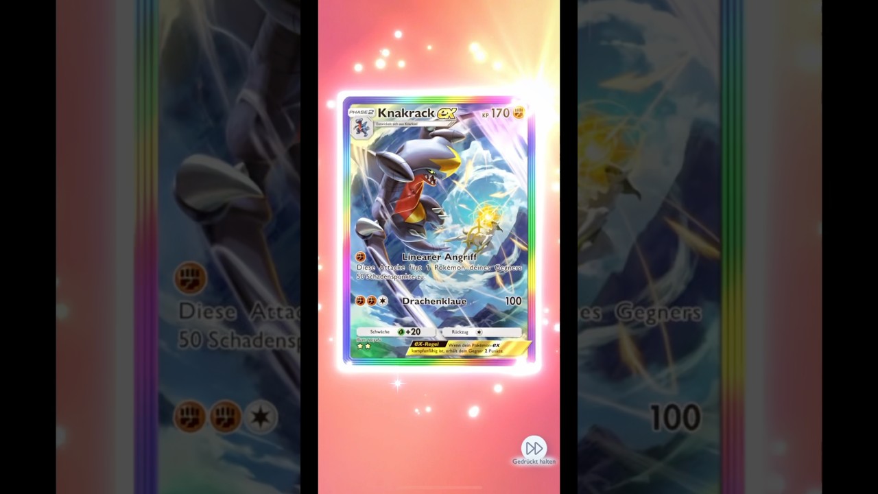 ガブリアス Garchomp Full Art 2⭐️ Rainbow + Houndoom Full Art 1⭐️ Knakrack Hundemon #pokemon #pokemoncards