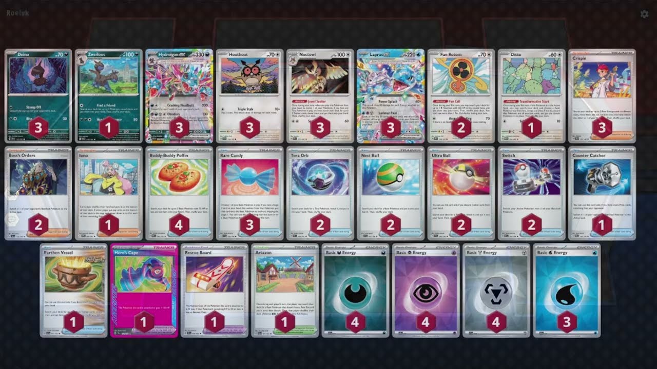 Deck Hydreigon EX com Lapras EX - Pokemon TCG Live