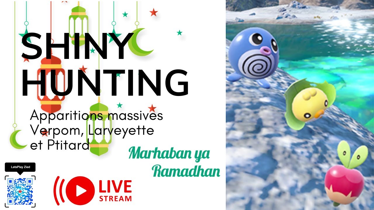 Shiny Hunting: Apparitions massives de Pokémon Verpom, Larveyette et Ptitard.