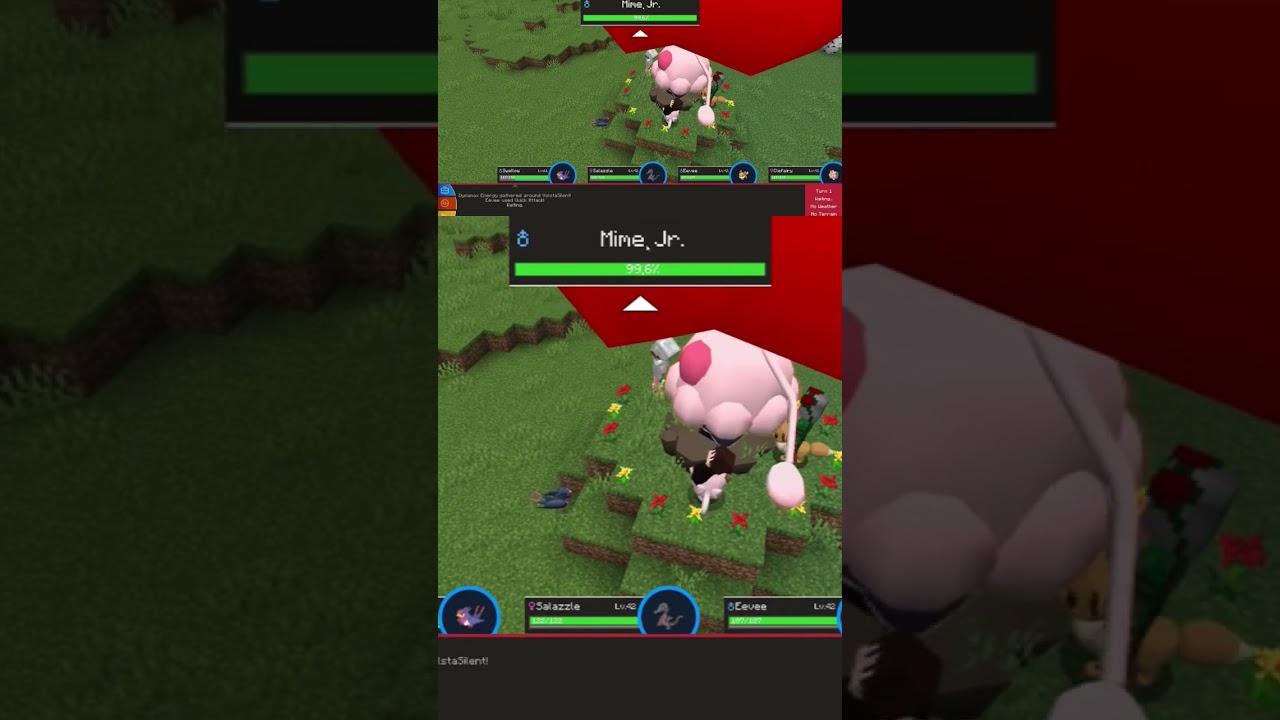 Após a Raid peguei o Mime Jr #pixelmon #minecraft #mods #nocommentary #chill #gameplay #modded #pc