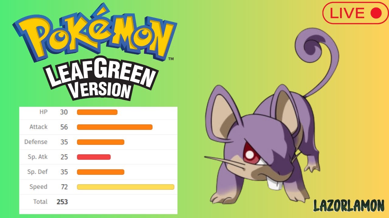 A Tiny Little Rat Loose In KANTO! Rattata Solo Run!