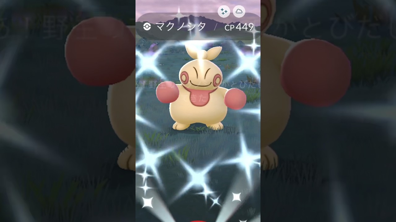 マクノシタ色違いゲット〜♫ #ポケモンGO #ポケモン #マクノシタ