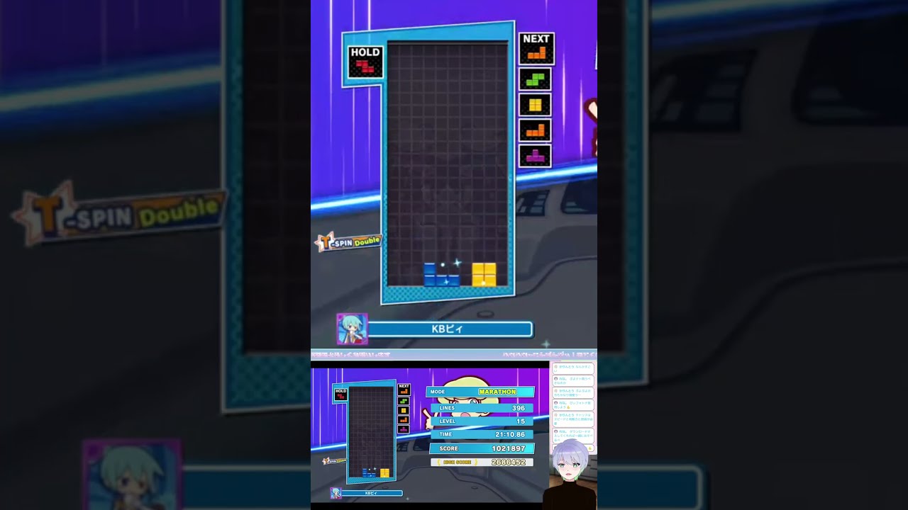 【配信切り抜き】【ぷよテト２】~偶然のパフェ~ #kbピィ  #ゲーム配信 #配信切り抜き #ぷよぷよテトリス2