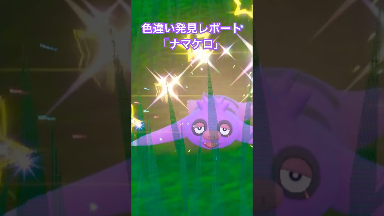 ポケモンSV 色違い発見レポート「ナマケロ」 #ポケモンsv #色違いポケモン #shinypokemon