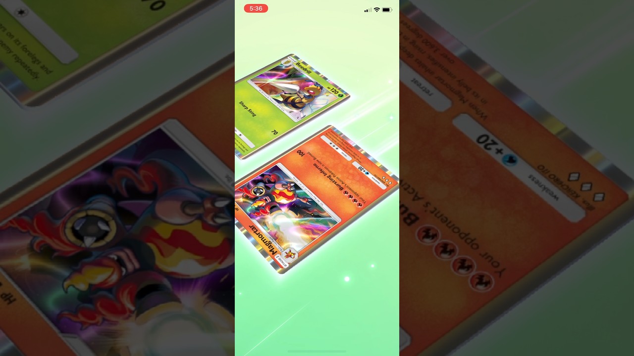 Pokémon TCG Pocket - Trade #12 | Beedrill for Magmortar