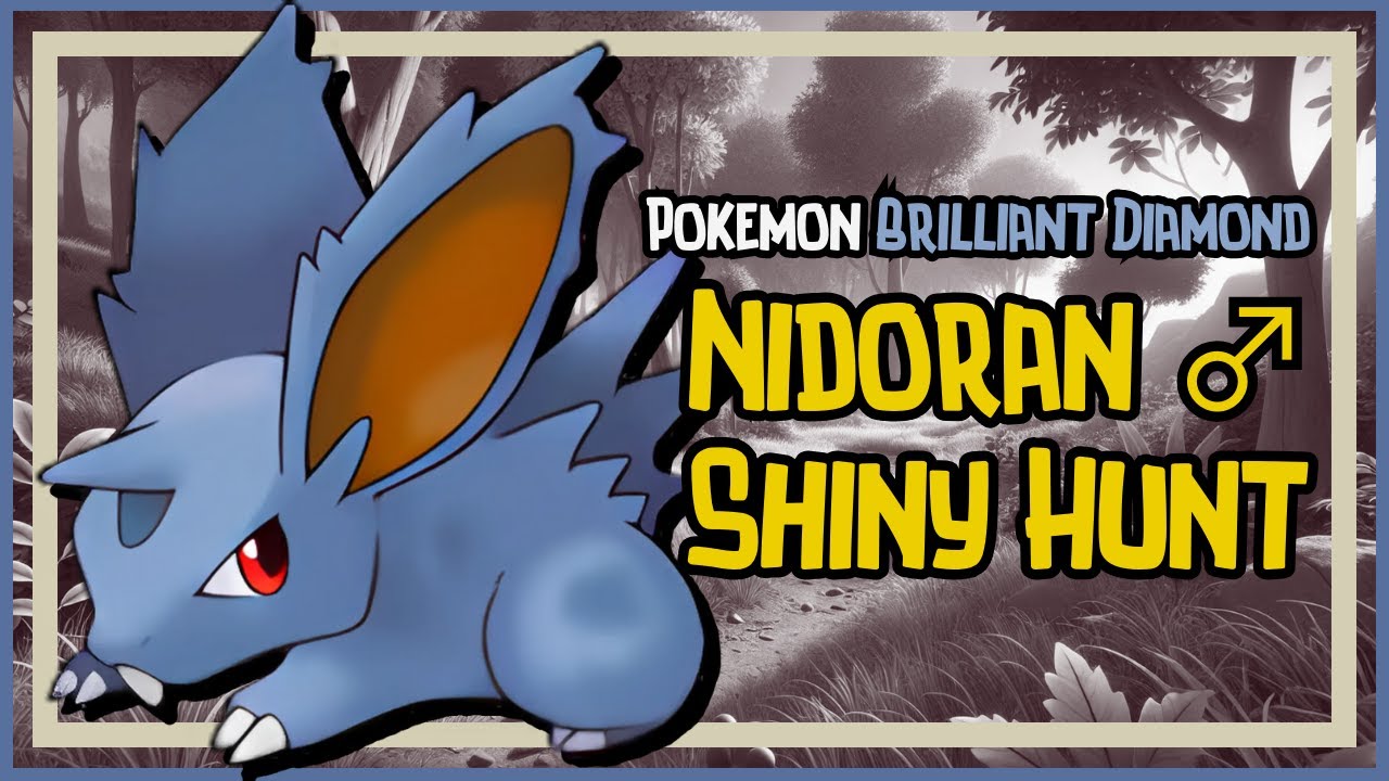 🔴NIDORAN ♂ SHINY HUNT | Live Stream | Pokémon Brilliant Diamond! #shorts