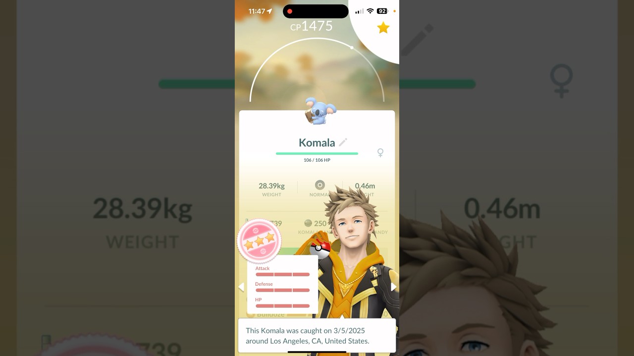 Hatch 🐣 a 💯Iv egg 🥚 Komala WHICH 😂I was like wtf is that lmao 🤣 well #pokemongo #pokemon