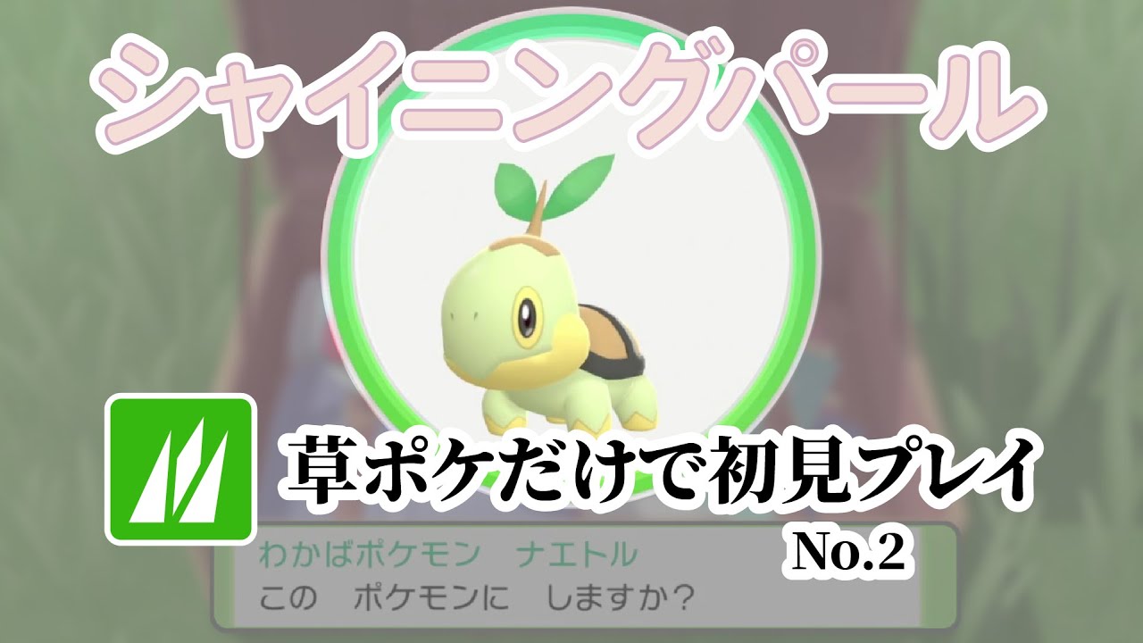 草ポケモンだけで初見シャイニングパール No.2 2025/3/8