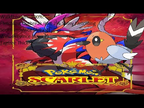 Pokémon Scarlet - 100% - Walkthrough - Fletchling Outbreak Part 2 & Shiny Fletchling
