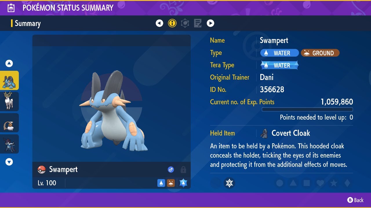 Swampert (Attacker) - Duos - 7 Star Skeledirge Raid - Pokemon Scarlet/Violet