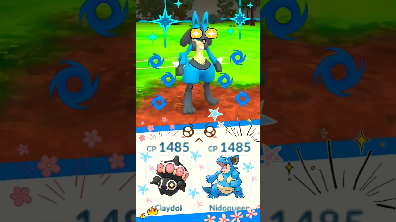 Nidoqueen 💮 Cleydol 💥 Lucario 🌀 || Pokemon Go 🌈 @pokemongo #shorts #ytshorts #pokemon