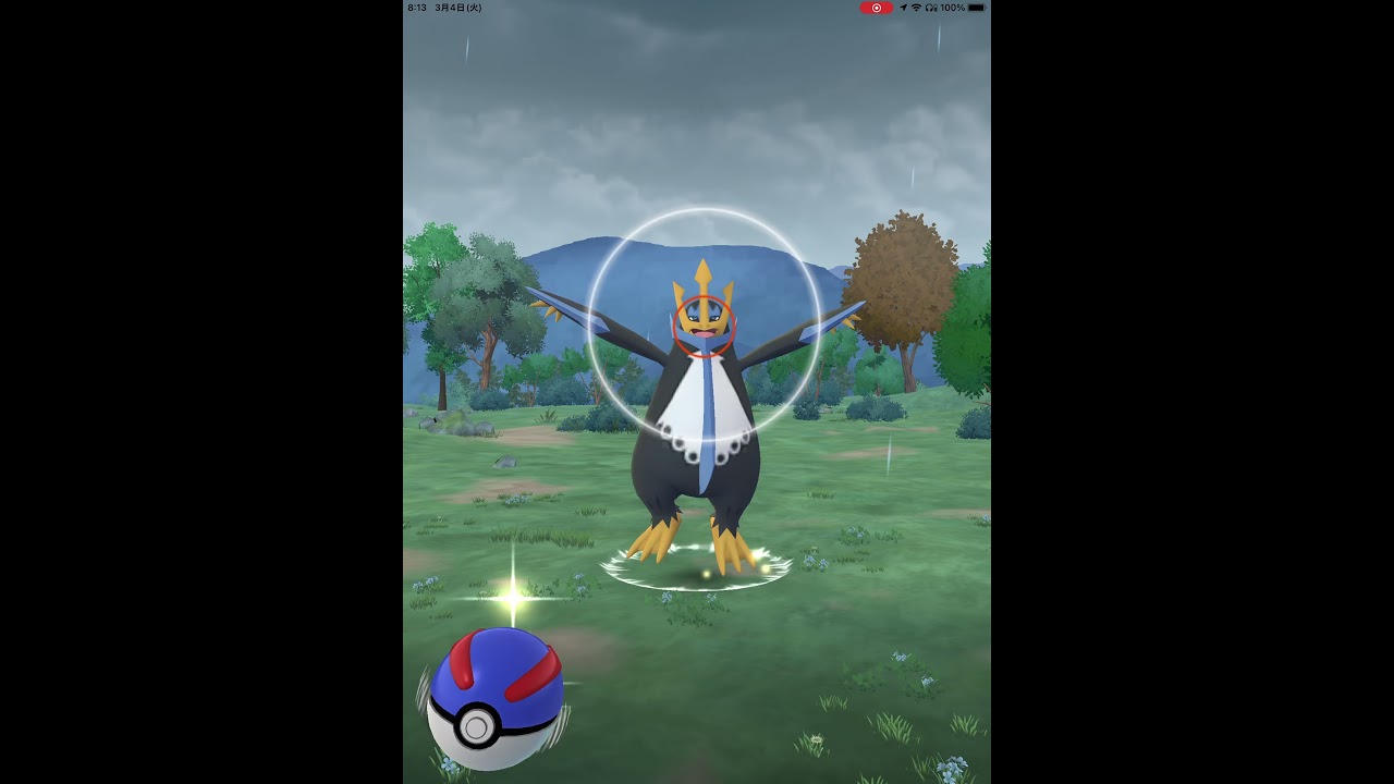 【ポケモンGO】野生のエンペルトに遭遇！
