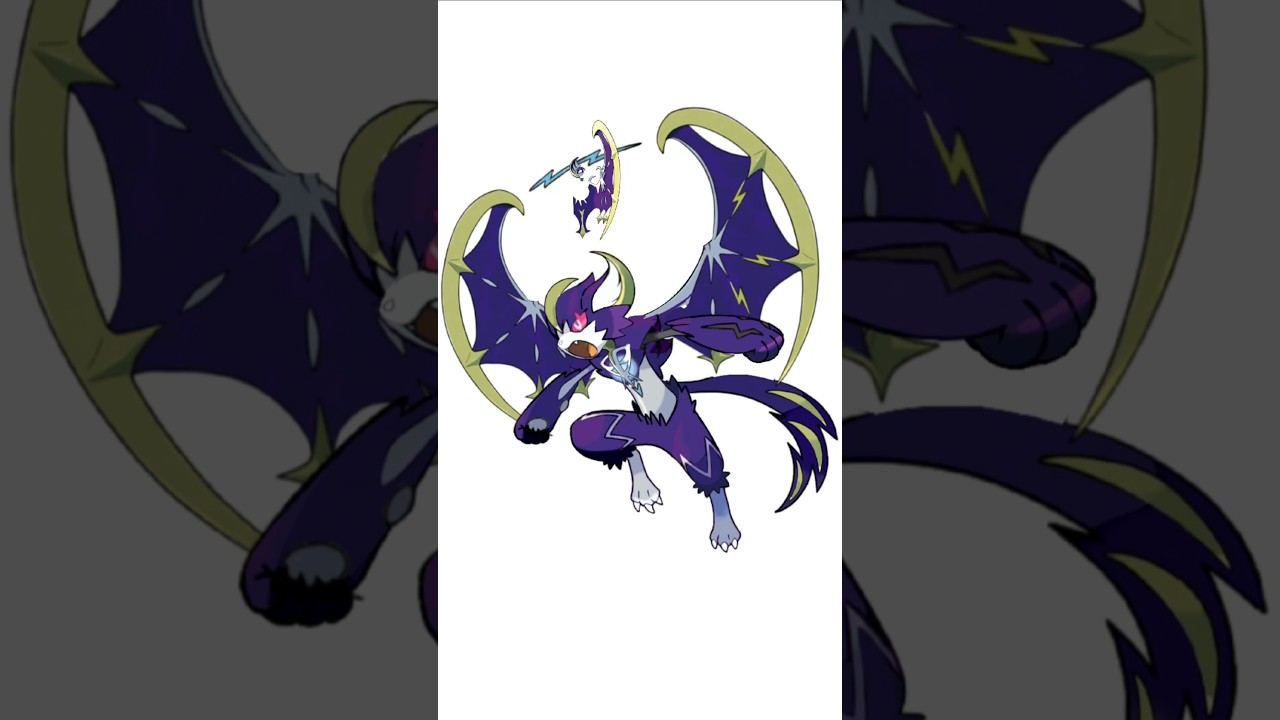 ゼラオラ＋ルナアーラ合成。夜の雷　#ポケモンフュージョン #改造ポケモン  #伝説のポケモン #最強ポケモン #pokemon