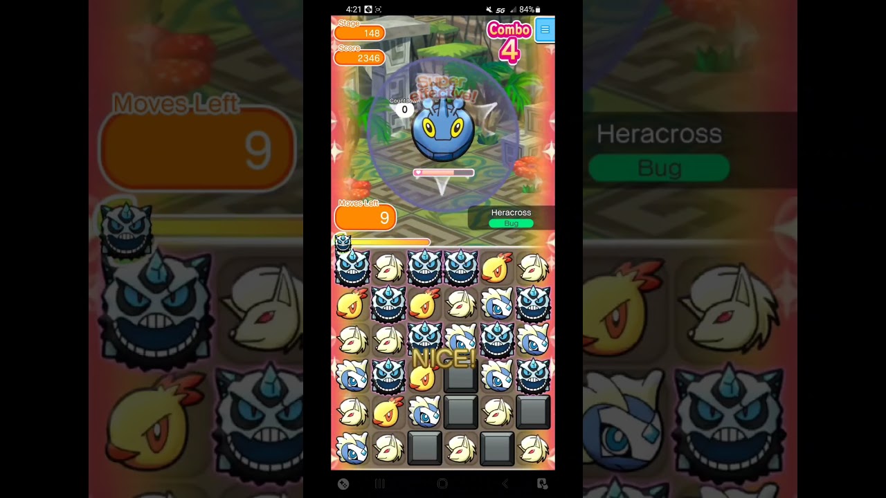 Heracross Stage 148 Pokemon Shuffle