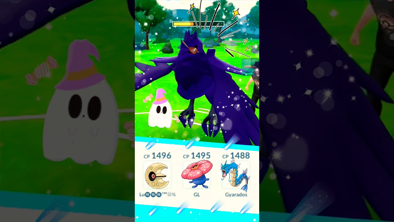 Lunatone 🎑 Gyarados 🌊 Vileplume 🌿 || @pokemongo #shorts #pvp #pokemon #ytshorts