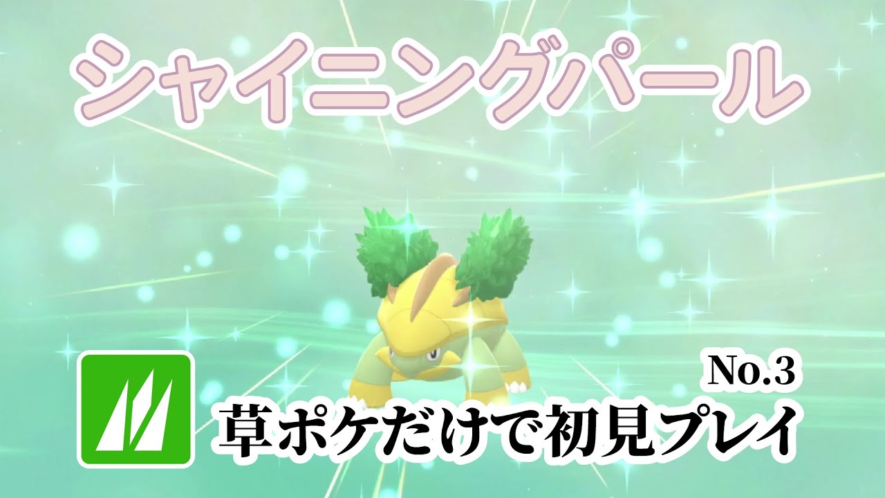 草ポケモンだけで初見シャイニングパール No.3 2025/3/9