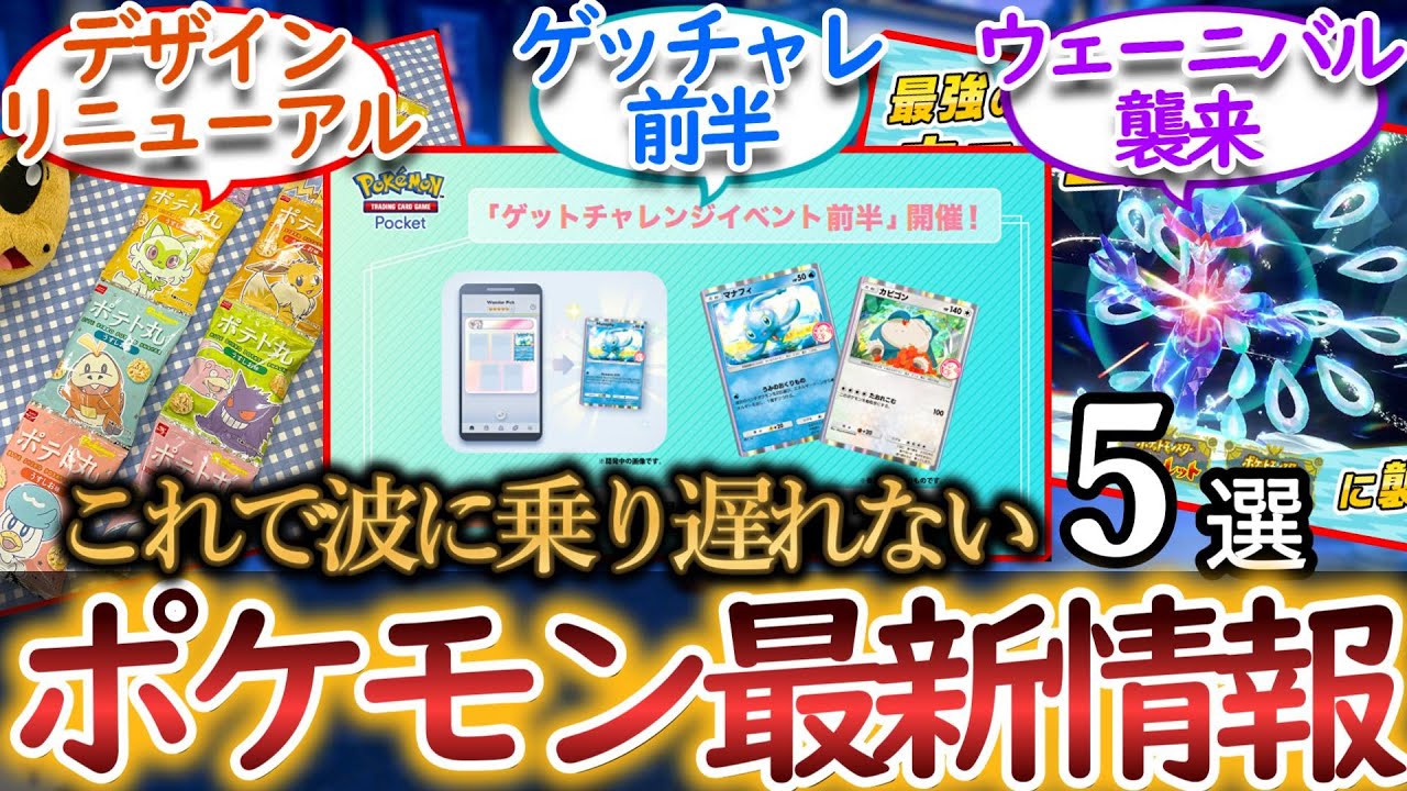 2025/03/10【毎日ポケ情報】ポケポケゲッチャレ、SV最強、ポッチャマ公園など全5情報を一気に紹介！