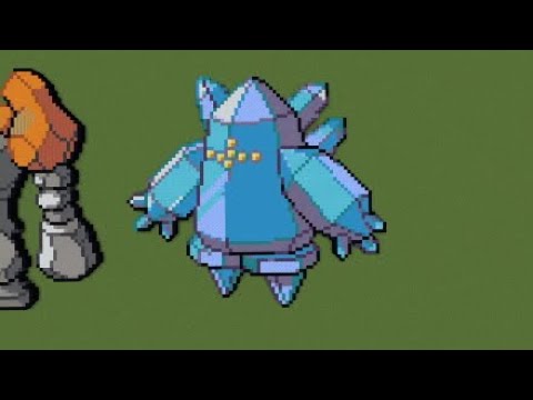 ［マイクラ］黙々とレジアイスを作る［ポケモンドット絵］