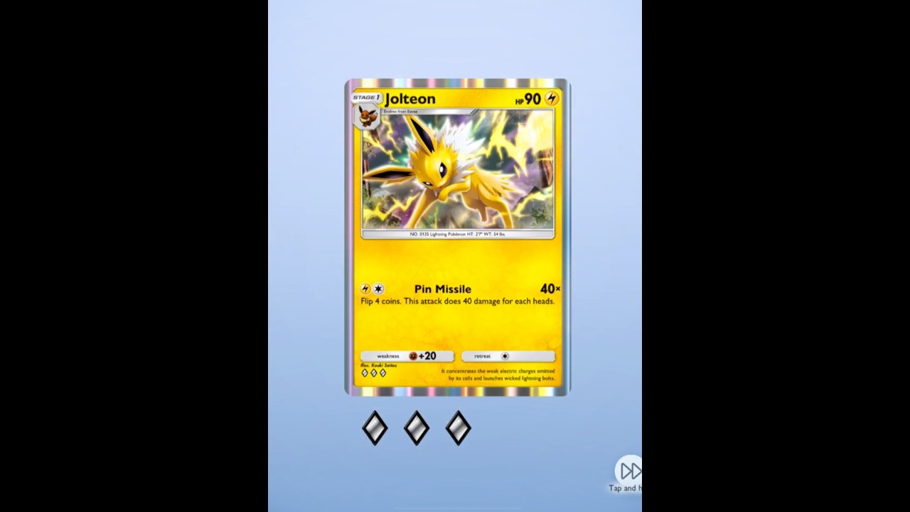 Pokémon TCG Pocket - Jolteon 雷伊布 サンダース