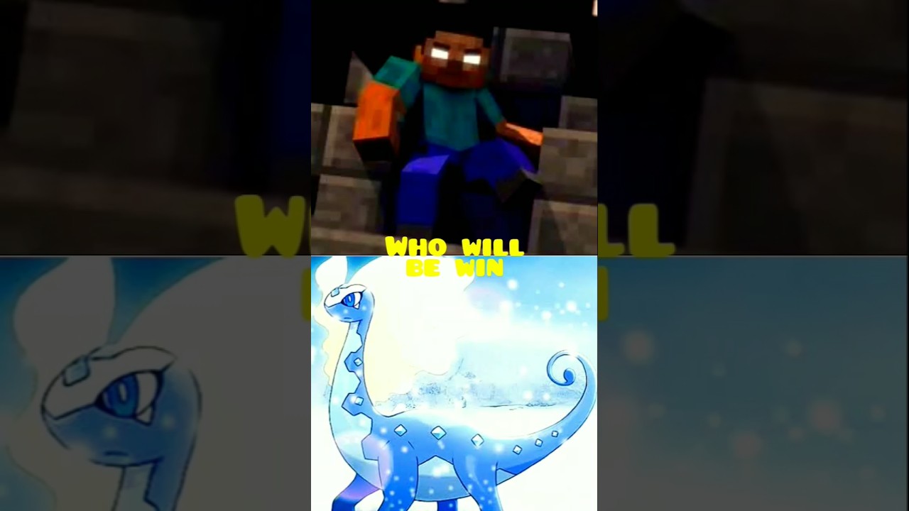 🔥 Herobrine VS Pokémon Aurorus ❄️⚔️ The Ice Age Awakens! #shots #herobrinevsaurorus