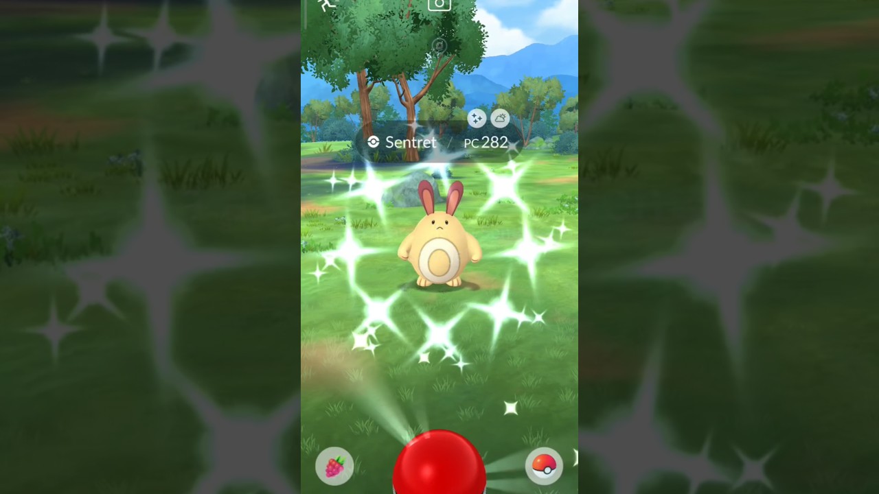 ✨Shiny caught SENTRET✨ [Shiny hunt] - Pokémon GO #shinyhunting #shinypokemon