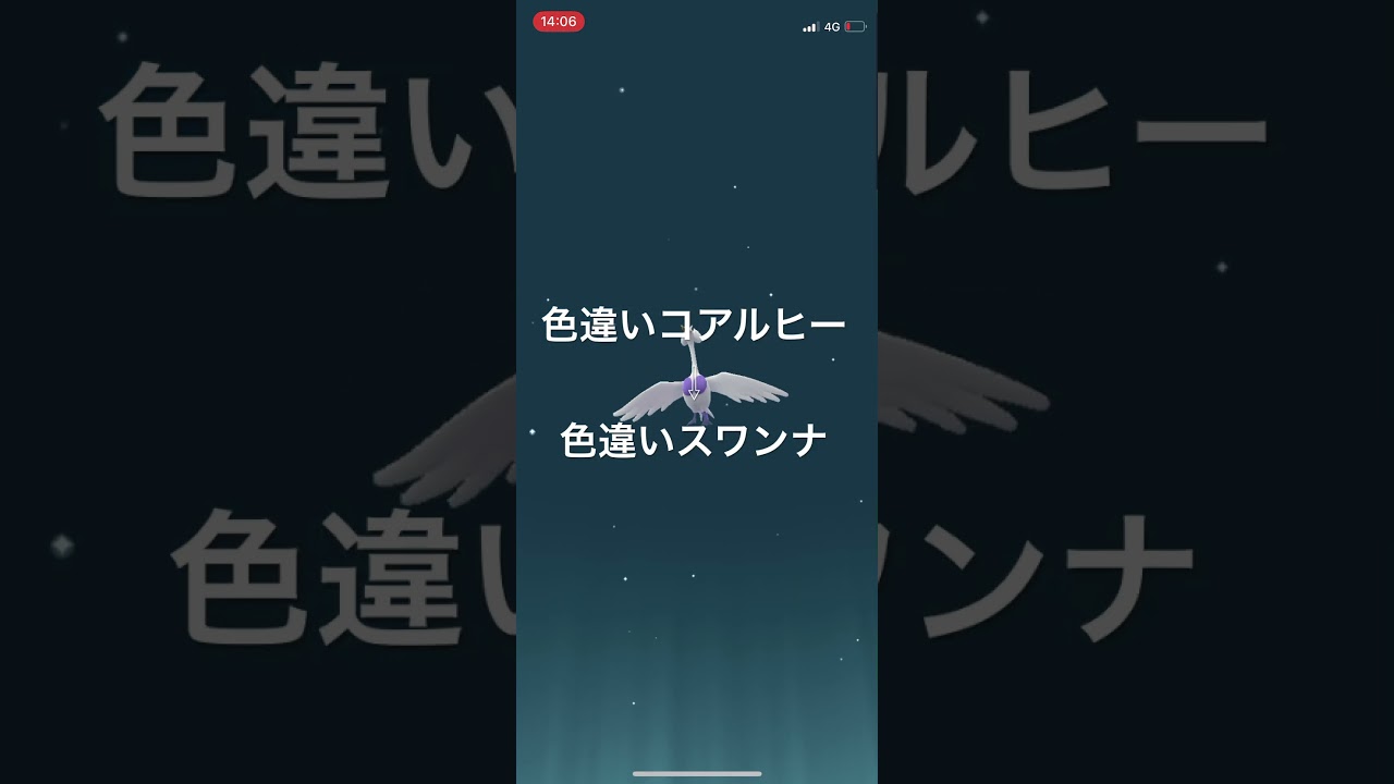 ポケモンGO 色違いコアルヒー出現！色違いスワンナへ進化！ #pokémon #ポケモンgo #ポケモン