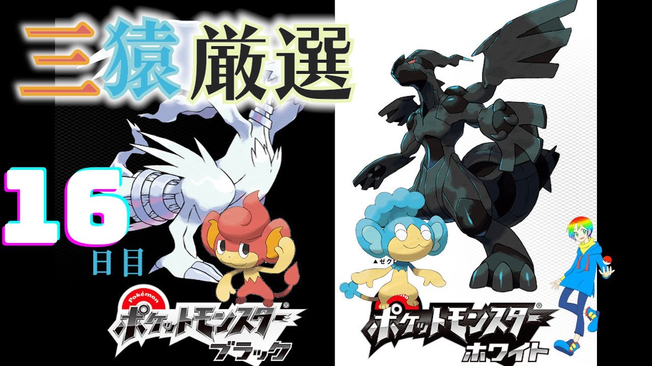 【ポケモンBW】バオップ・ヒヤップ(Shiny Wise Monkeys)厳選(16日目) 4500~