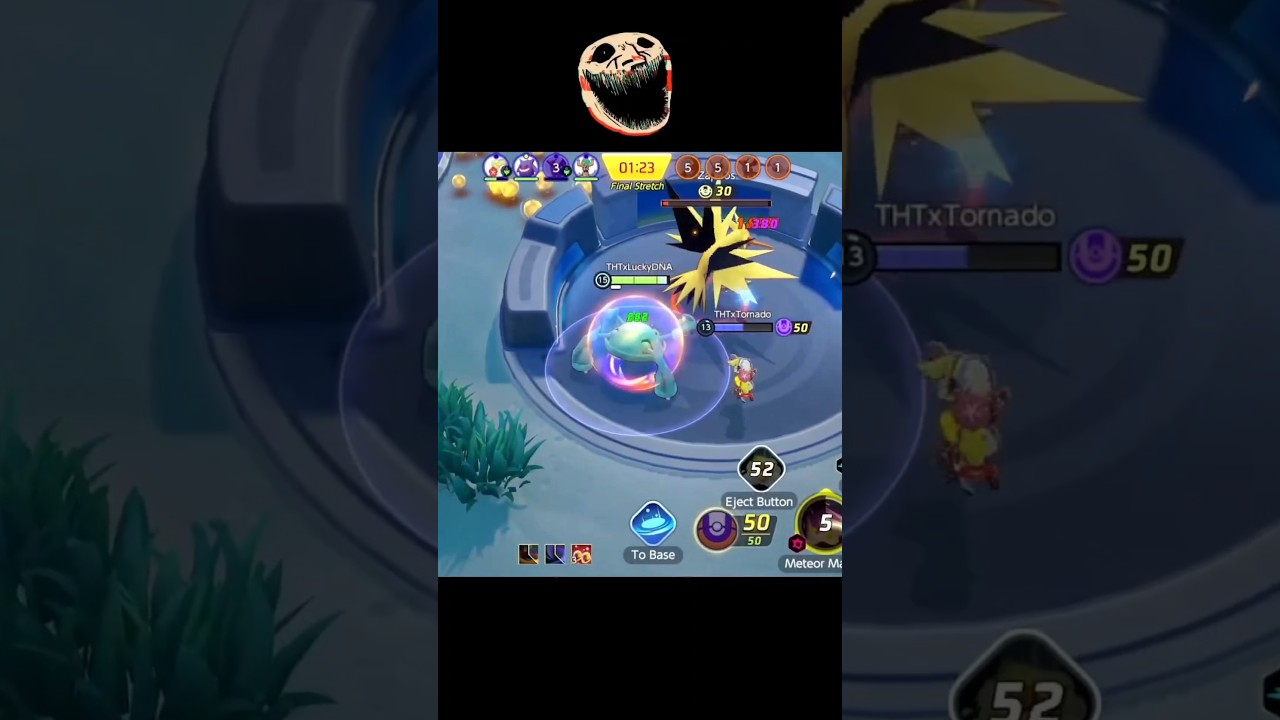 Metagross 5KO stolen by comfey ☠️ | #shorts #funny #pokemonunite #theluckydna