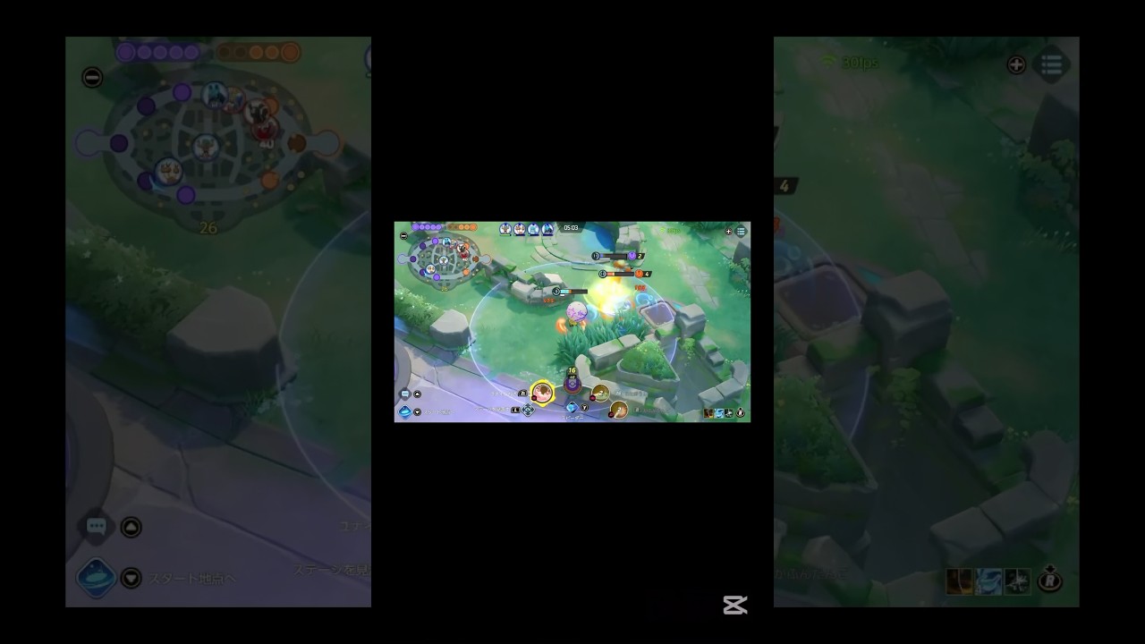 ほぼ1V1で2レベ上のマリルを倒す"サポート型"【ポケモンユナイト】#shorts