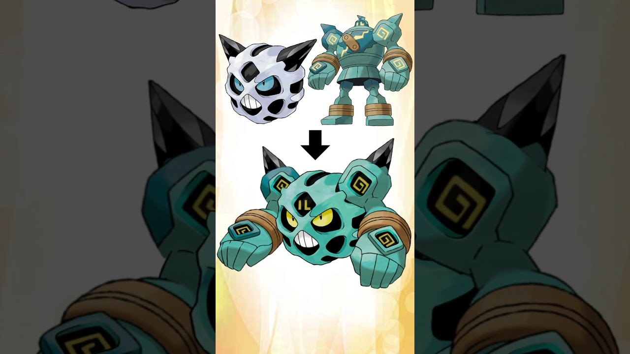 オニゴーリとゴルーグを合成した機械ポケモン作った