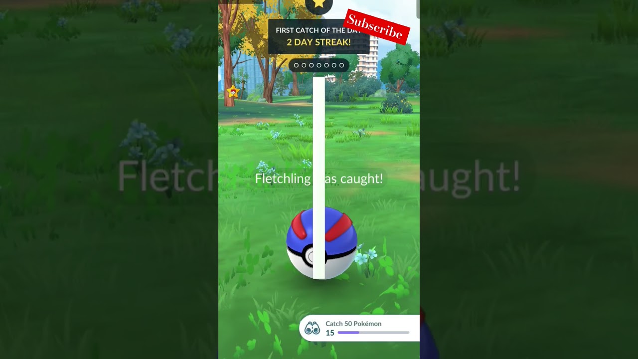 Pokemon Go Catching Fletchling #shorts #short #shortvideo #youtubeshorts #trending #viralvideo