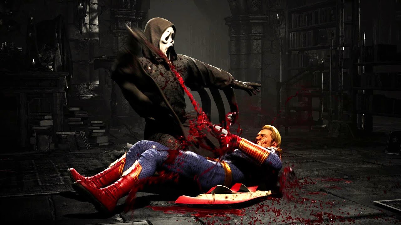 ※グロ注意【MK1】ゴーストフェイスのフェイタリティ集 GhostFace FATALITY motal kombat【Scream】