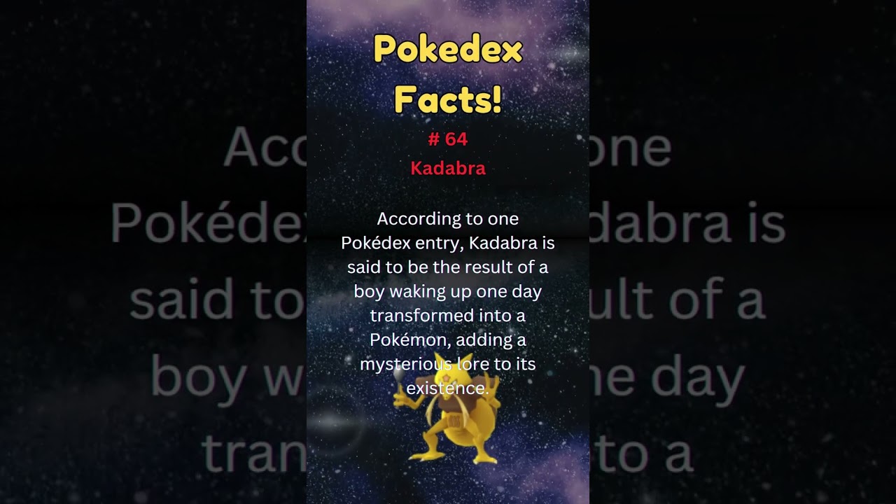 Pokedex Facts! #64 - Kadabra