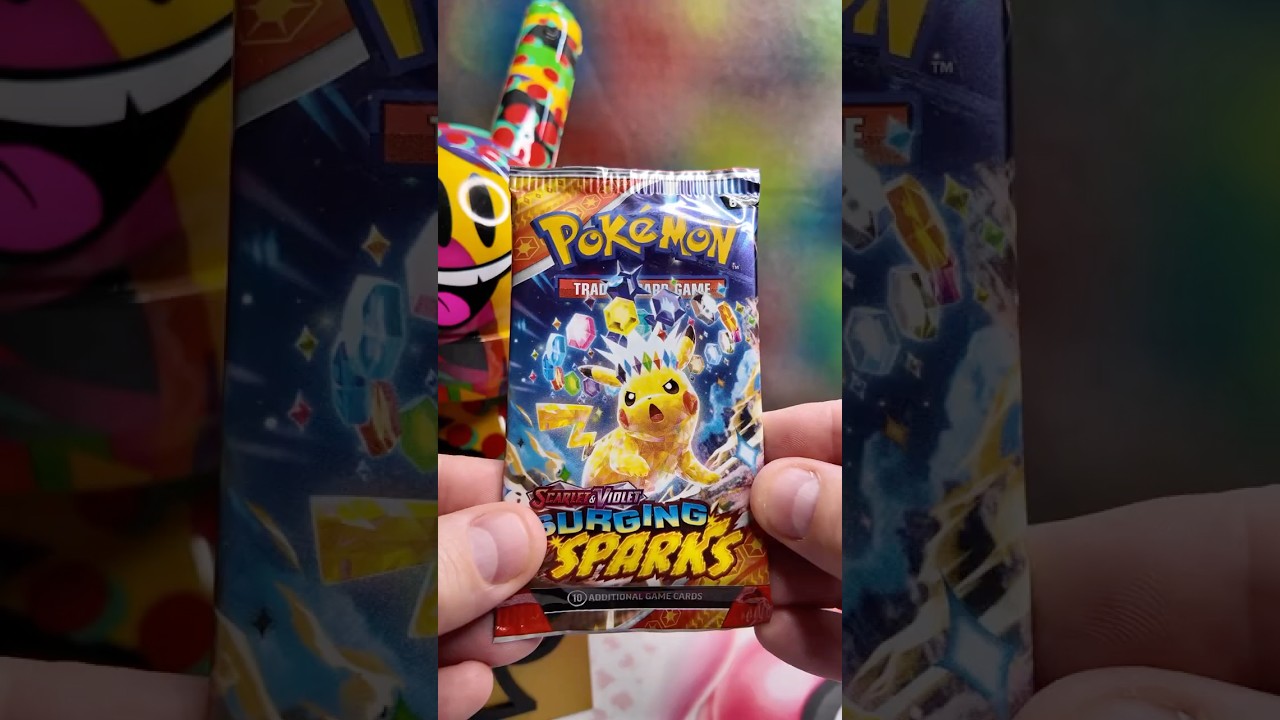 Surging Sparks Pokémon Pack Opening! Can We Pull Pikachu, Latias, Hydreigon, Slakoth, or Milotic?